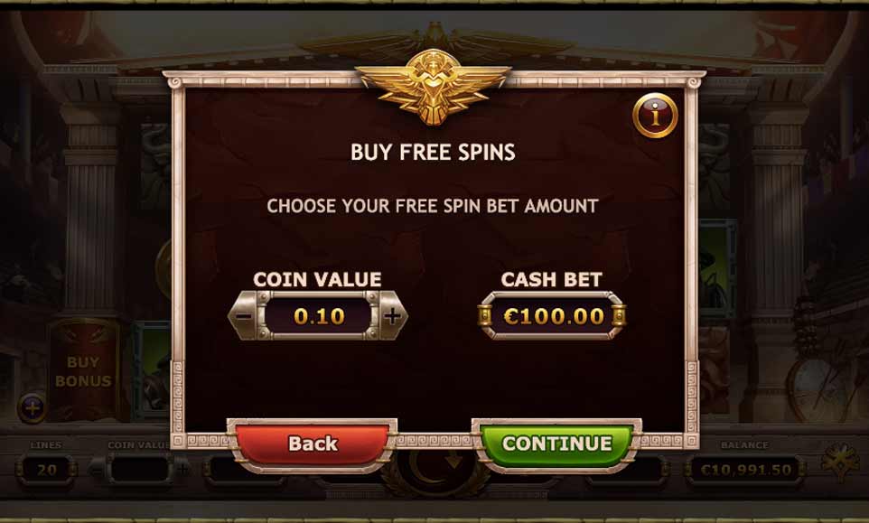 Champions Rome Buy Bonus